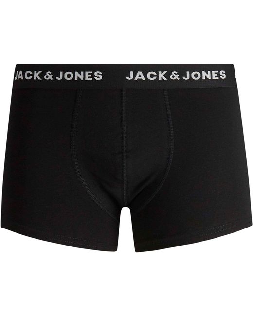 Jack & Jones Black Jack 7-Pack Basic Trunks Plus Size for men