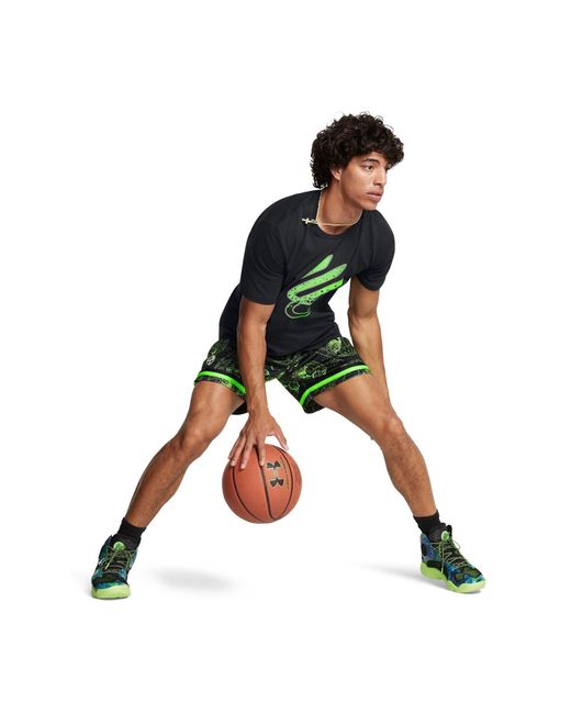 Under Armour Green Curry Statement Shorts for men