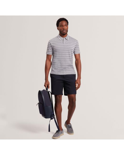 Ted Baker Gray Short Sleeve Polo Shirt for men