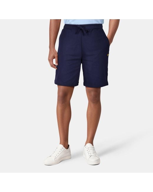 Lyle & Scott Blue Fleece Shorts for men