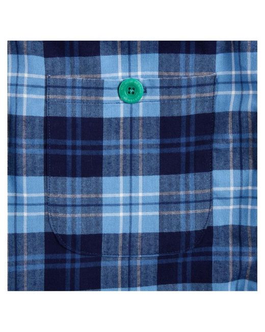 Lounge Blue Ladies Organic Brushed Cotton Lounge Trousers