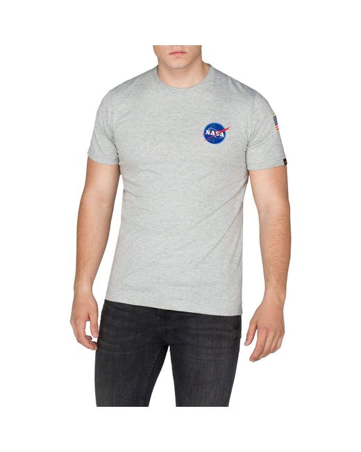 Alpha Industries Gray Space Shuttle T-Shirt for men