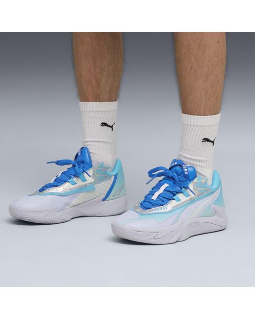 PUMA Blue Scoot Zeros Ii Crystal Basketball Trainers for men