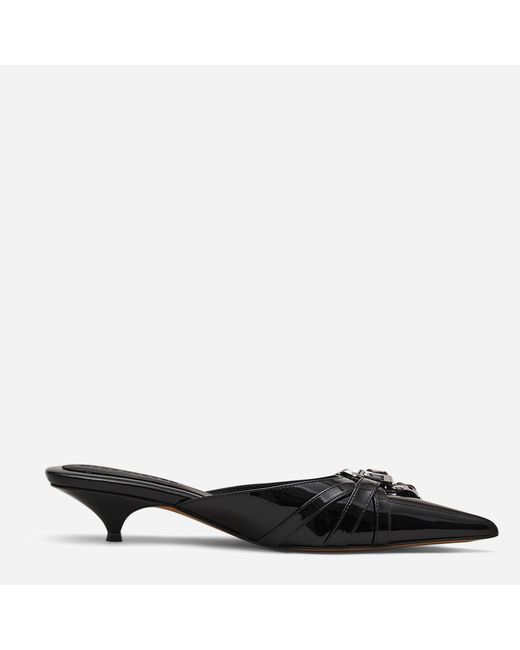 Marc Jacobs Black Emma Kitten Heeled Mules