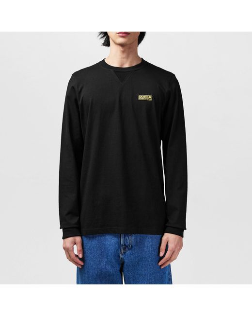 Barbour Blue Long Sleeve T-Shirt for men