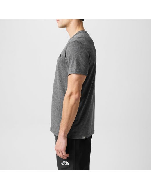 The North Face Gray Regular Fit Simple Dome T-Shirt for men
