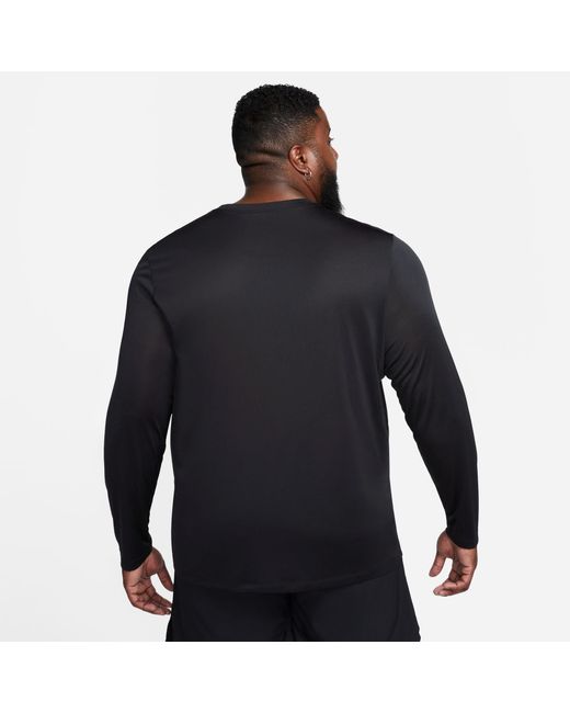Nike Black Dri-Fit Legend Long-Sleeve Fitness Top for men