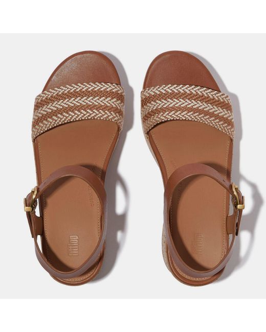 Fitflop Brown Platfforms Ankle-Strap Sandals