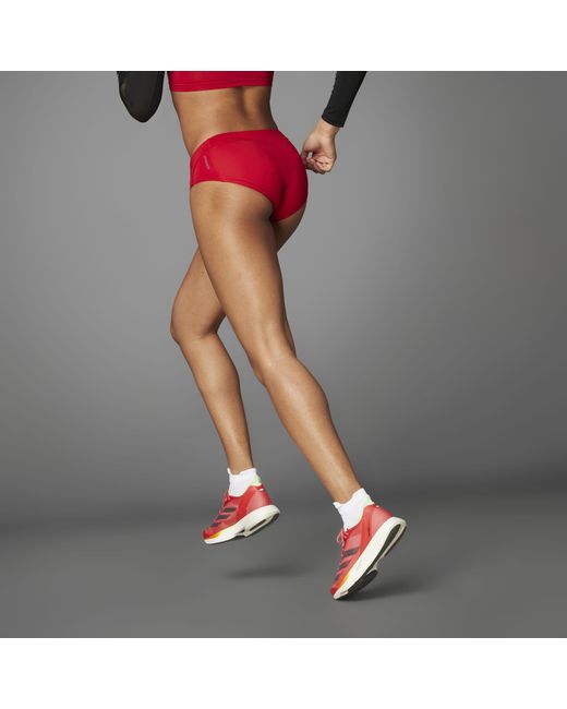 Adidas Red Adizero Running Briefs