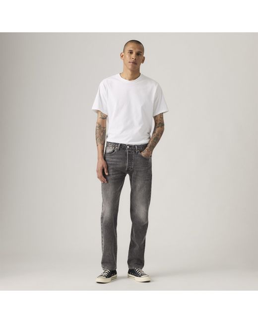 Levi's Gray 501 Orig Strai for men