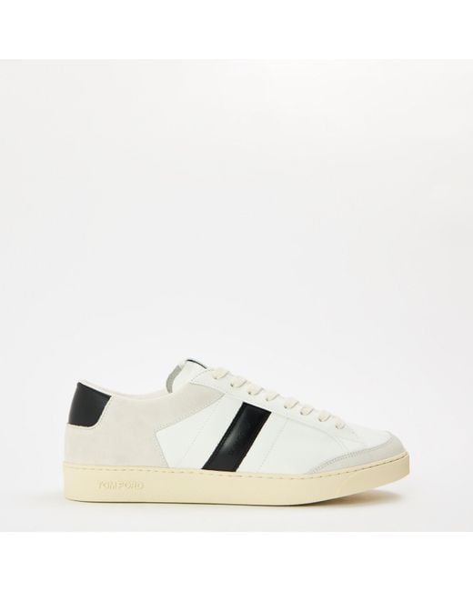Tom Ford White Low-Top Trainers for men