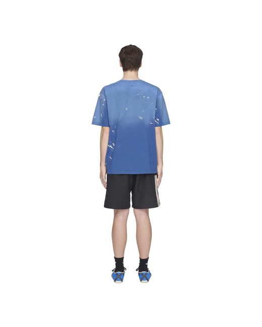 Adidas Blue Fleece Shorts for men