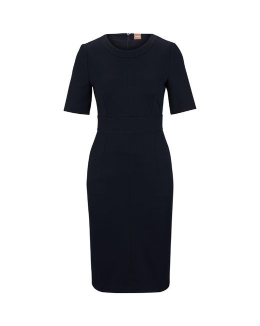Boss Blue Dirula Mini Dress