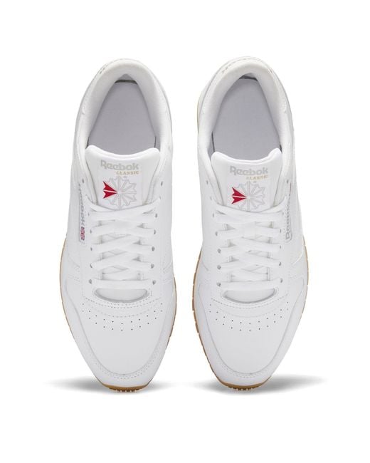 Reebok White Classic Leather Trainers for men