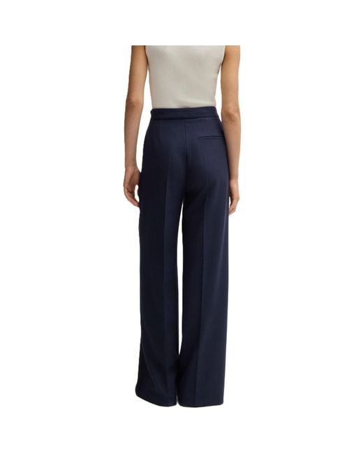 Boss Blue Tupita Straight Leg Trousers