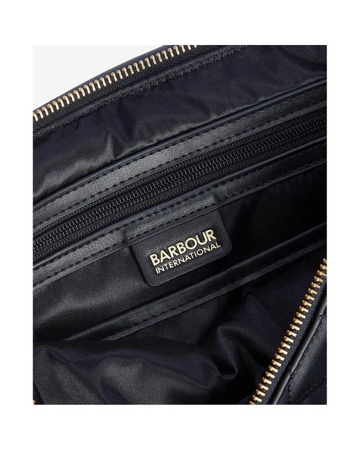 Barbour Black Quilted Hoxton Backpack