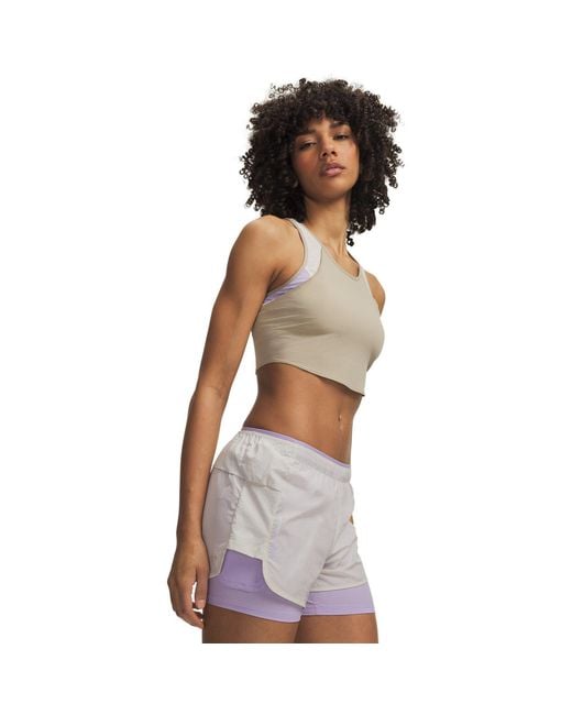 Under Armour White Ua Explor Trail Run Pocket Tank