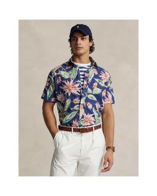 Polo Ralph Lauren Blue Short Sleeve Shirt for men