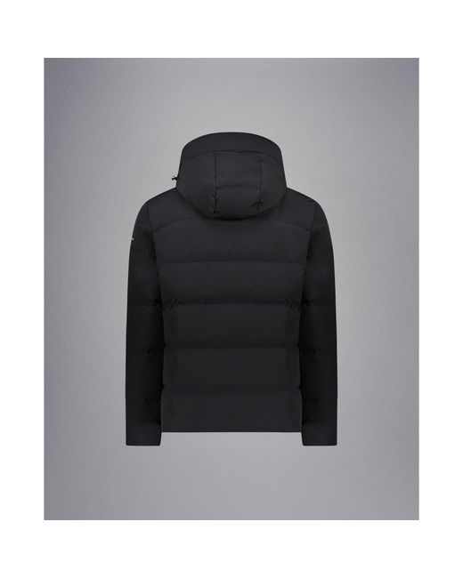 Paul & Shark Black Typhoon Short Puffer Jacket for men