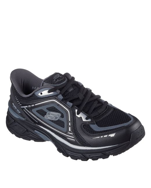 Skechers Blue Slip-Ins Metallic Overlay Mesh Snea Slip On Runners for men