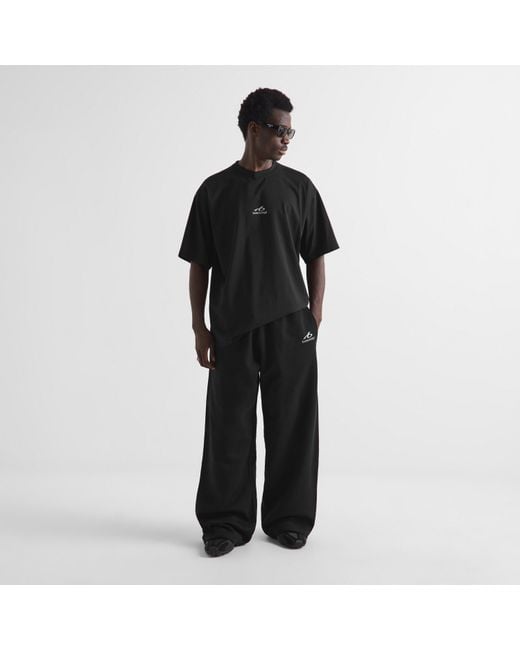Balenciaga Black Bal Sports Tee Sn64 for men
