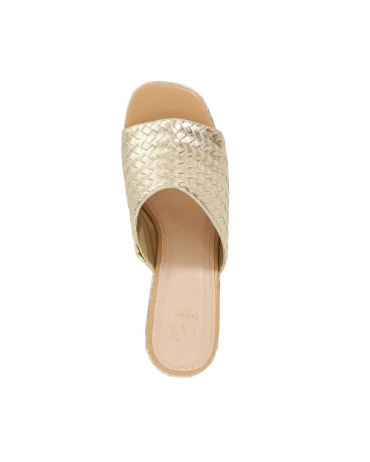 Dune White Marpple Wedge Heeled Sandals