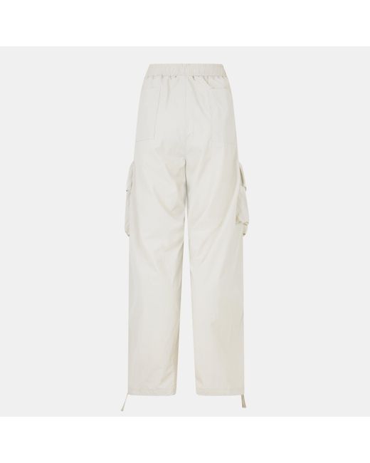Lacoste White Open-Cuff Joggers for men