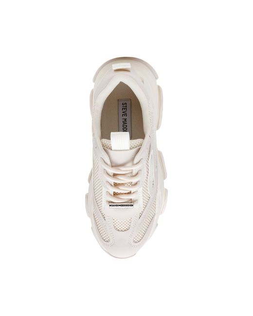 Steve Madden White Possession Chunky Trainers