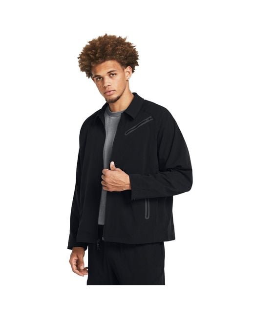 Under Armour Blue Vented Midweight Bomber Jacket for men