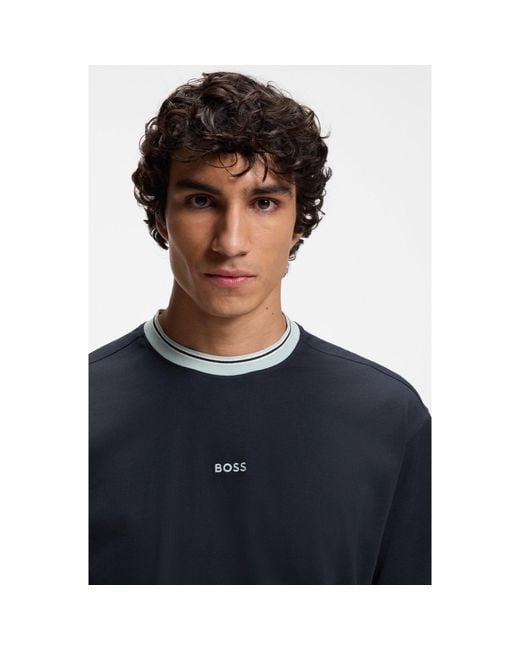 Boss Blue Te_Blocks 00404 for men