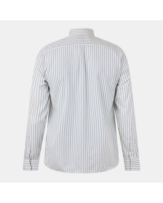 Lacoste Gray Long Sleeve Patterned Shirt for men