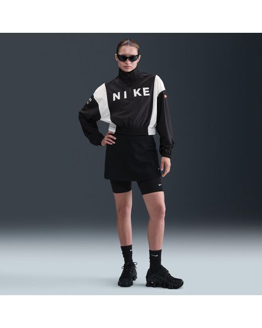 Nike Black Color Block Windbreaker Jacket