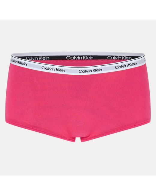 Calvin Klein Pink Streamlined Soft Fabric Boy Shorts