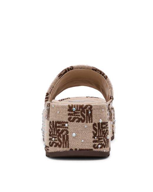 Steve Madden Brown Flatform Sandals
