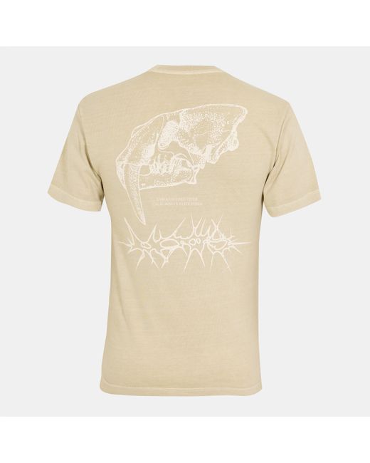 Vans Natural Adults Sabertooth Short-Sleeve Regular Fit T-Shirt