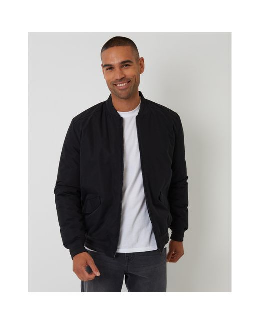 Threadbare Black Tb Starmer Bomber Jacket for men