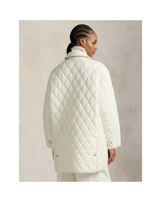 Polo Ralph Lauren White Ralph Lauren Quilted Tailored Fit Jacket