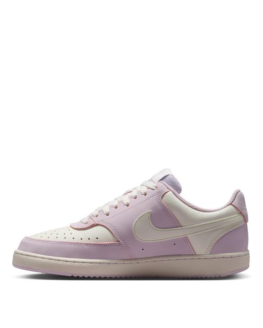 Nike Pink Court Vision Low Next Nature Trainers