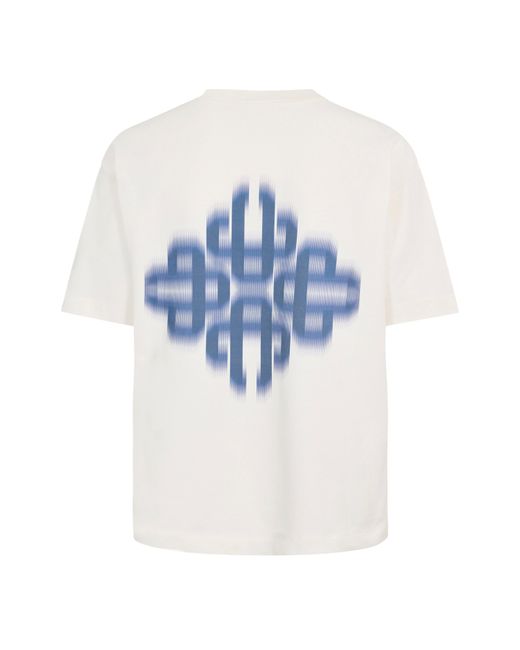 The Couture Club White Blurred Graphic Emblem T-Shirt for men