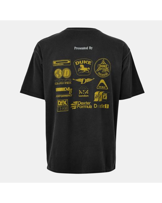 Duke & Dexter Black Oversized T-Shirt for men