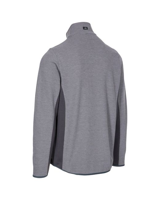 Trespass Gray Wotterham Long-Sleeve Performance T-Shirt for men