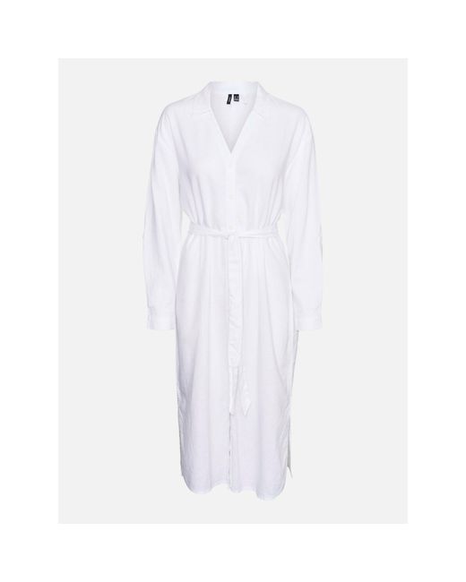 Vero Moda White Linn Shirt Dress