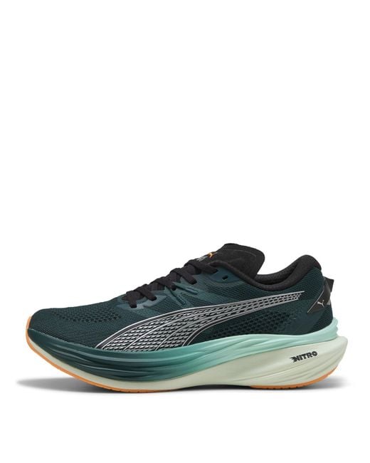 PUMA Blue Deviate Nitro 3 Running Shoes for men