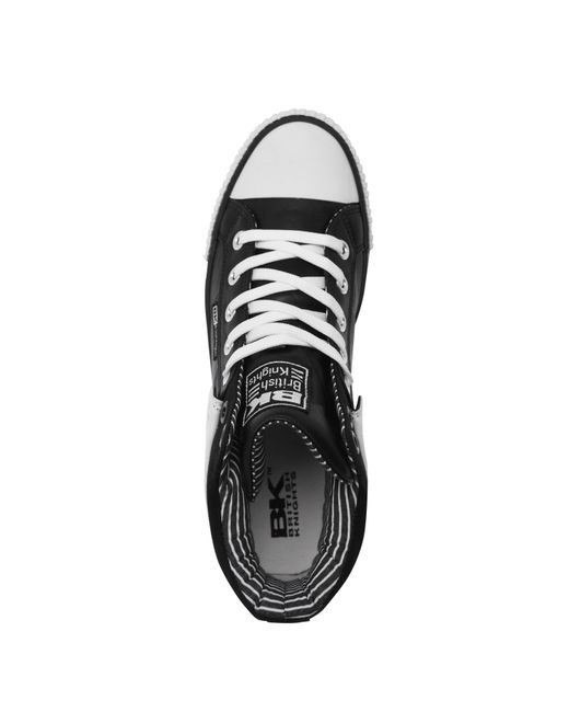 British Knights Black British Roco Fold Pu Shoes for men
