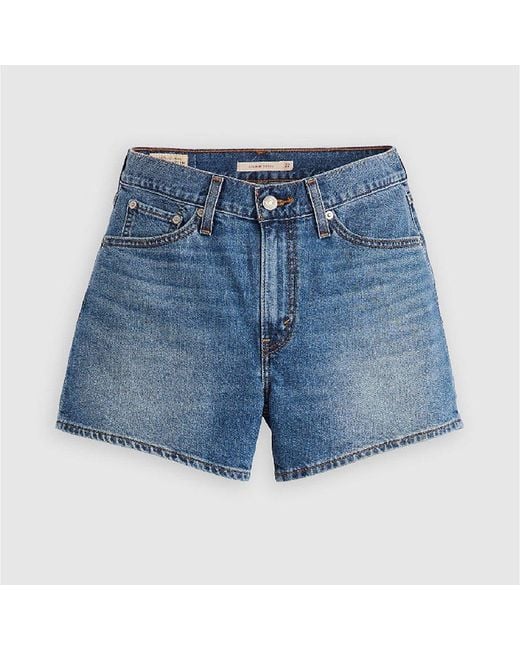 Levi's Blue Levi's 80S Mom Shorts