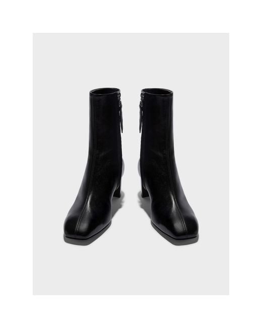 Aeyde Black Millie Bt Ankle Heeled Boots