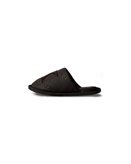 Calvin Klein Black Satin Mule Slippers