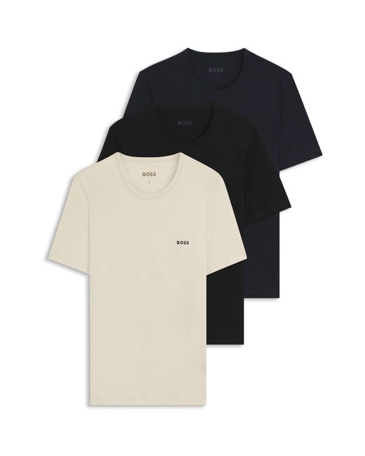 Boss Blue Bodywear 3 Pack Premium Cotton T-Shirts for men