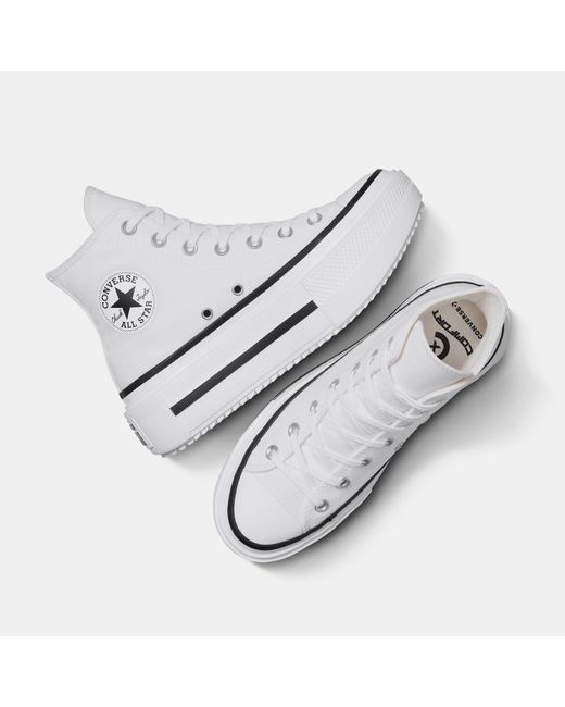 Converse White Chuck Taylor All Star Lif Canvas High-Top Trainers