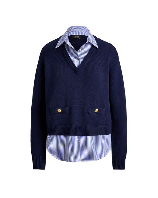 Ralph Lauren Blue Crew Neck Jumper